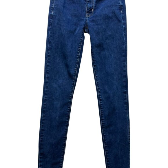 American Eagle Denim - American Eagle Womens Skinny Ankle Jegging Jeans Super Stretch Size 4 Long Blue